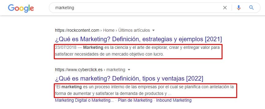 meta descripcion