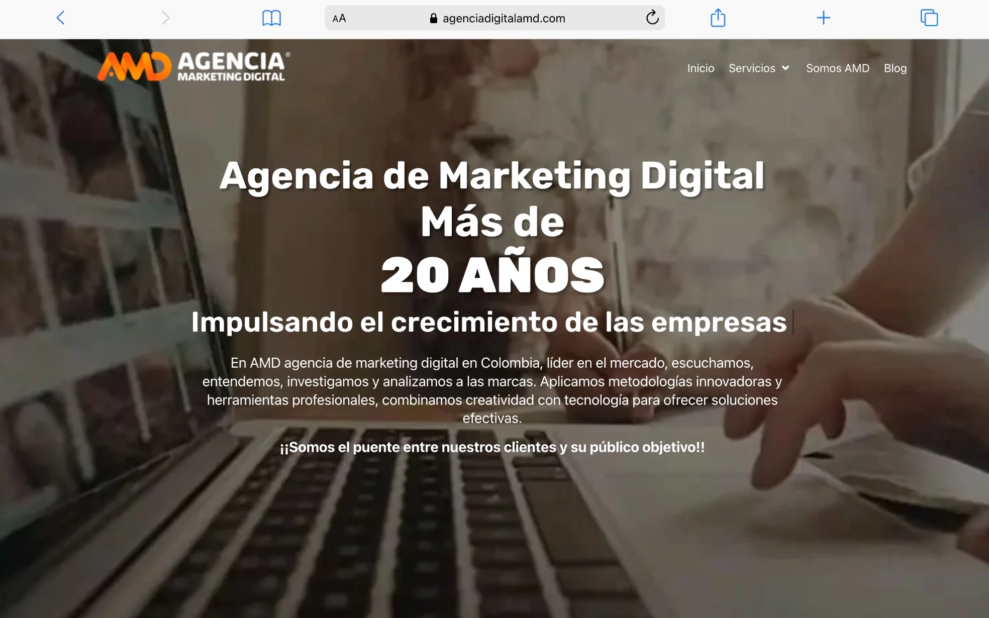 Las 7 mejores agencias de marketing digital en Colombia Macbook Air agenciadigitalamd.com agencia amd